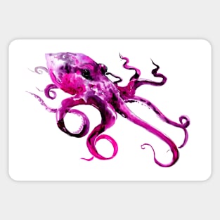 Pink Purple OCtopus Artwork Sticker